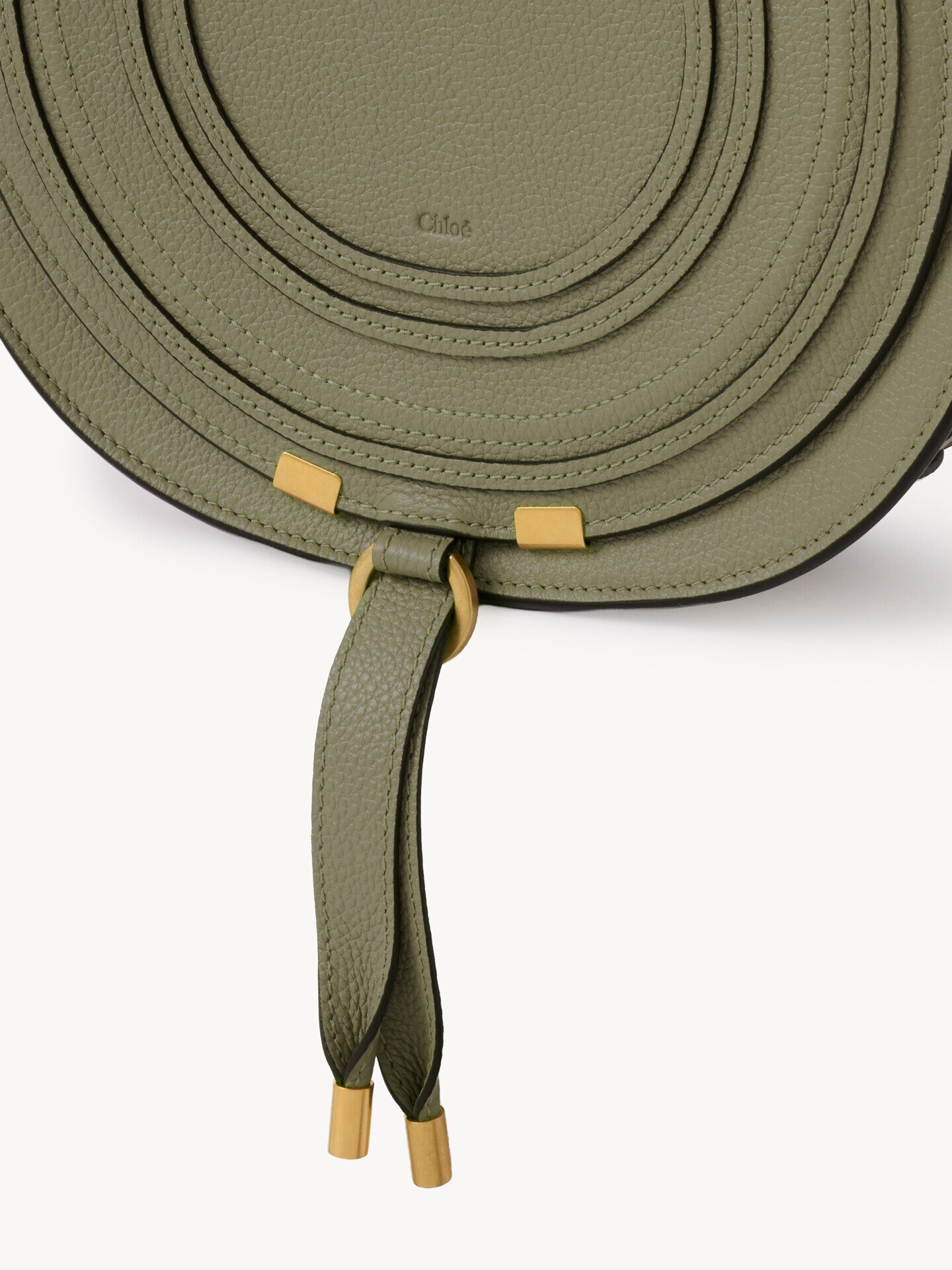 Bolso saddle Marcie de cuero granulado - 6