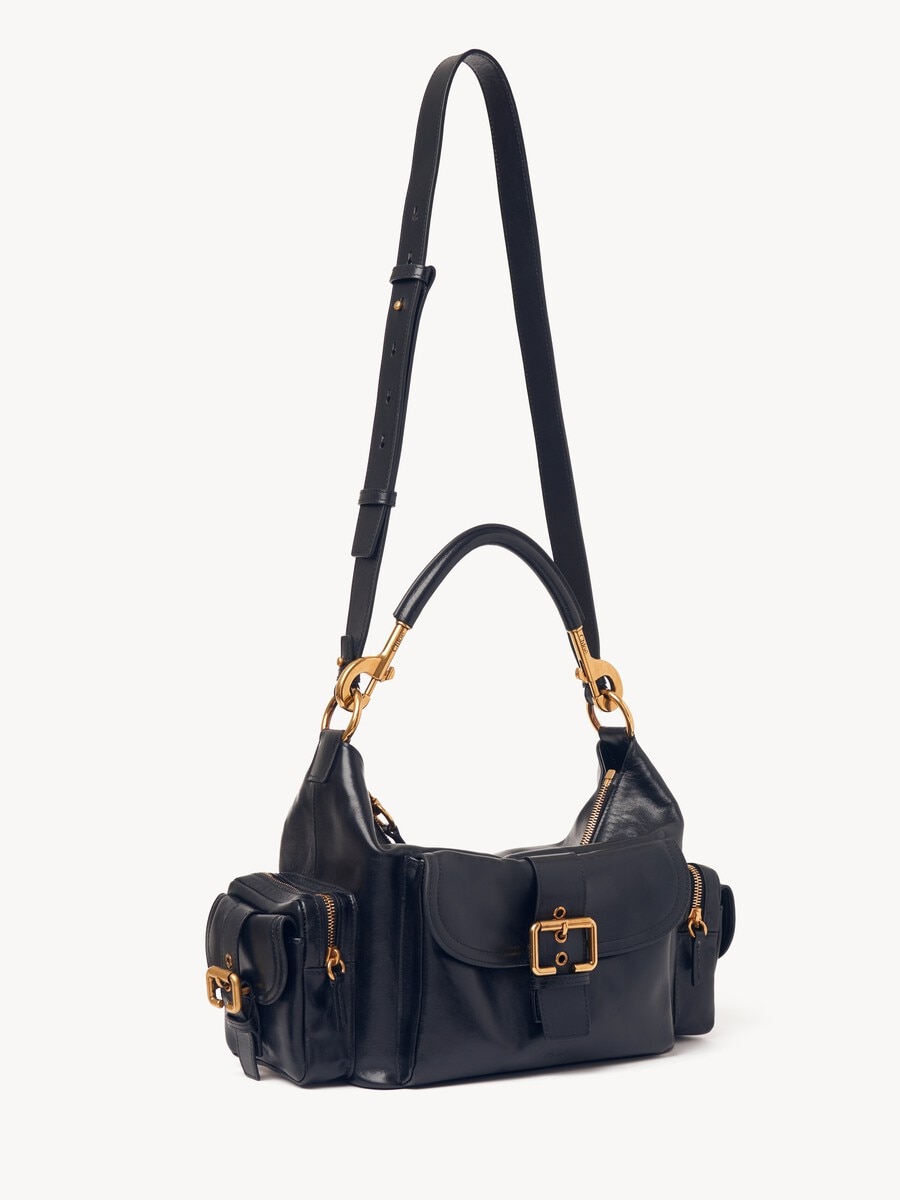 Camera bag in shiny leather - 4