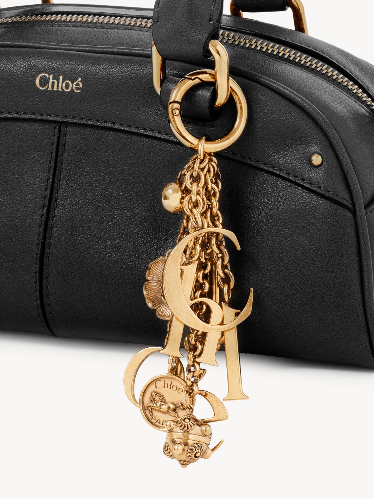 Small Chlo&eacute; bowling bag in soft leather - 6