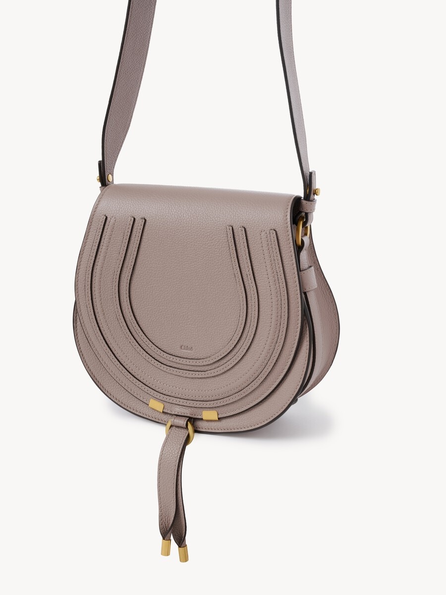 Bolso saddle Marcie de cuero granulado - 7