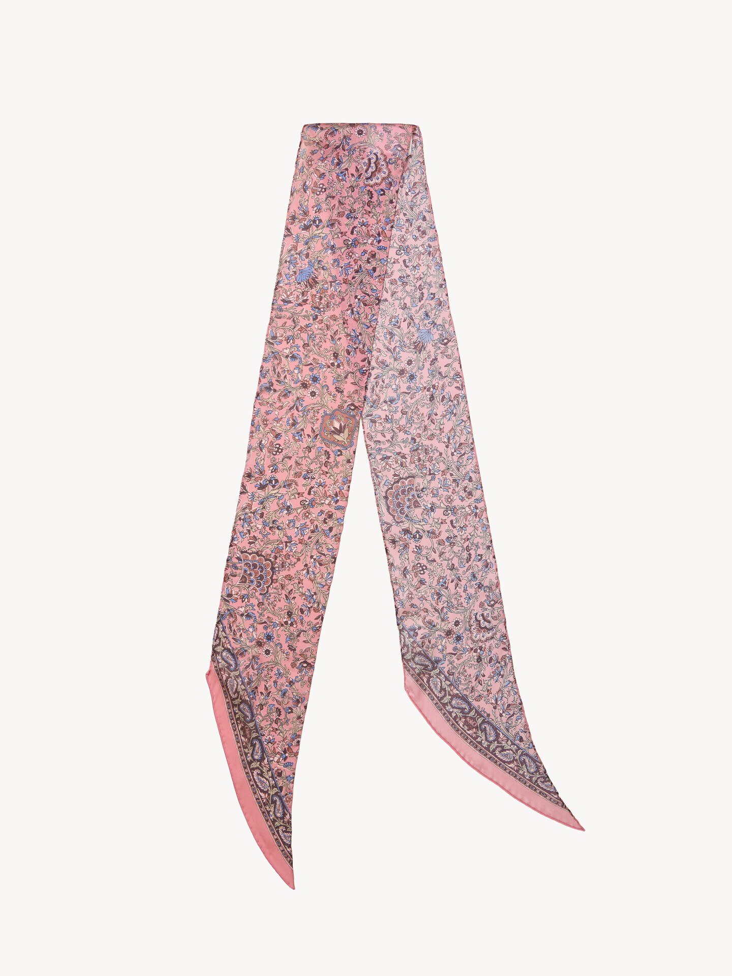 The Chloé Paisley bandeau scarf in silk charmeuse - 2