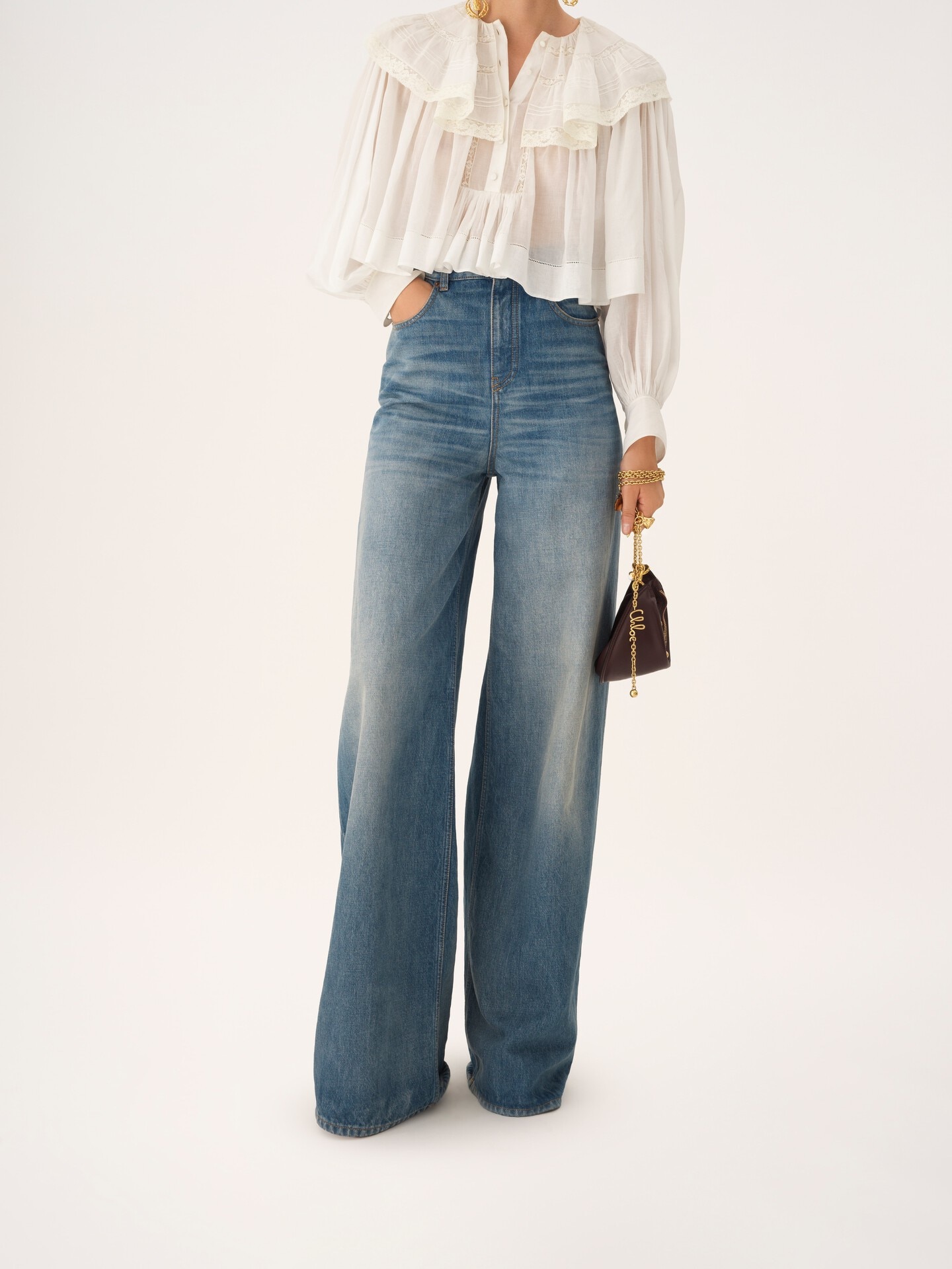 Mini Chloé Icons shoulder bag in soft leather - 8