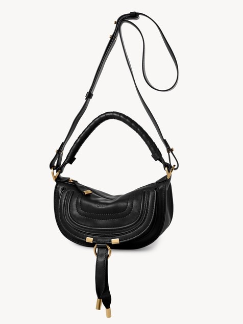 Minibolso de hombro Marcie de cuero suave