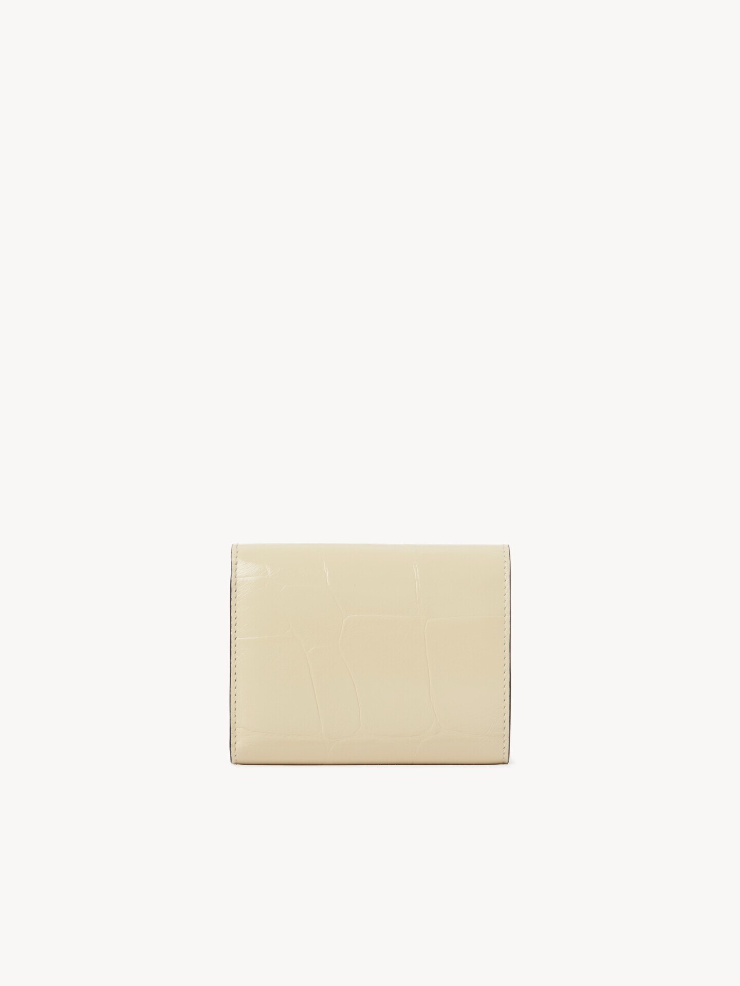Small Chloé Iconic tri-fold in croco-effect leather - 5