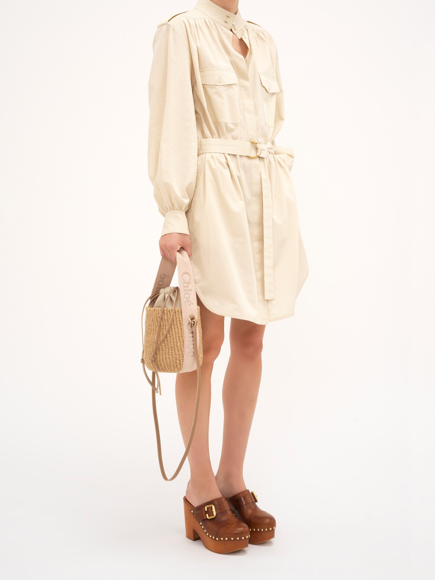 Small Woody basket in natural fibers - 9