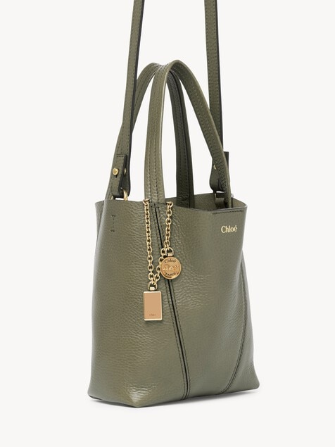 Small Chloé Spin tote bag in grained leather