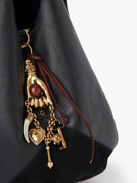 Chlo&eacute; Symbols Hand bag charm in brass