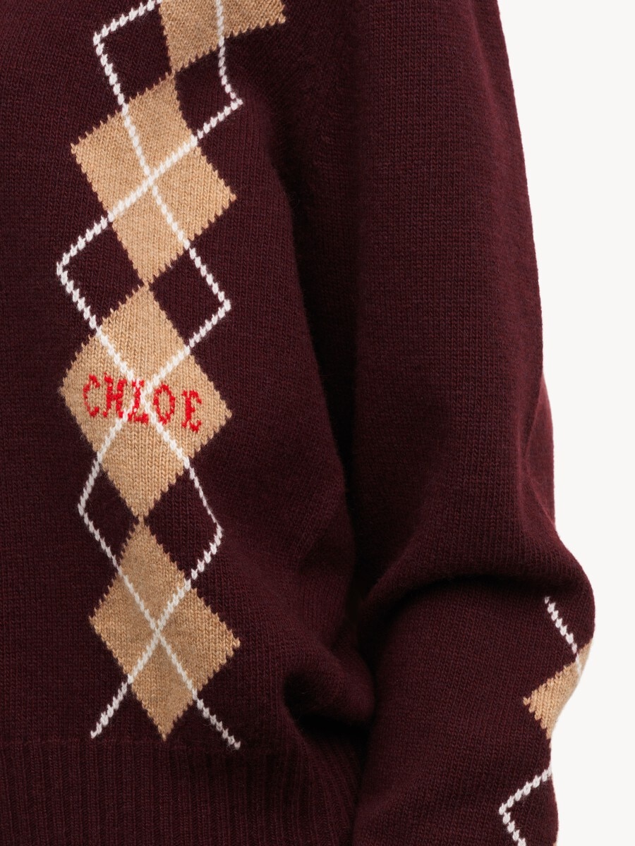 V-neck jumper in a wool & cashmere knit - 3