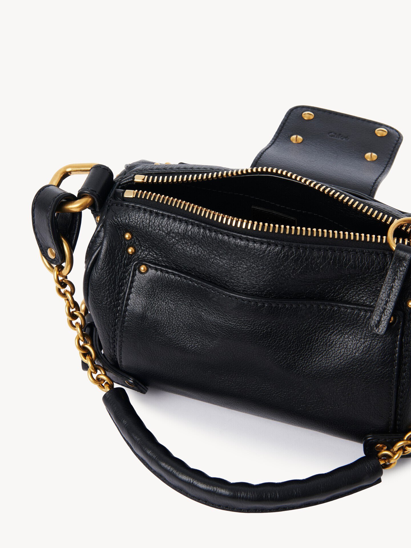 Small Paddington chain bag in grained leather - 8