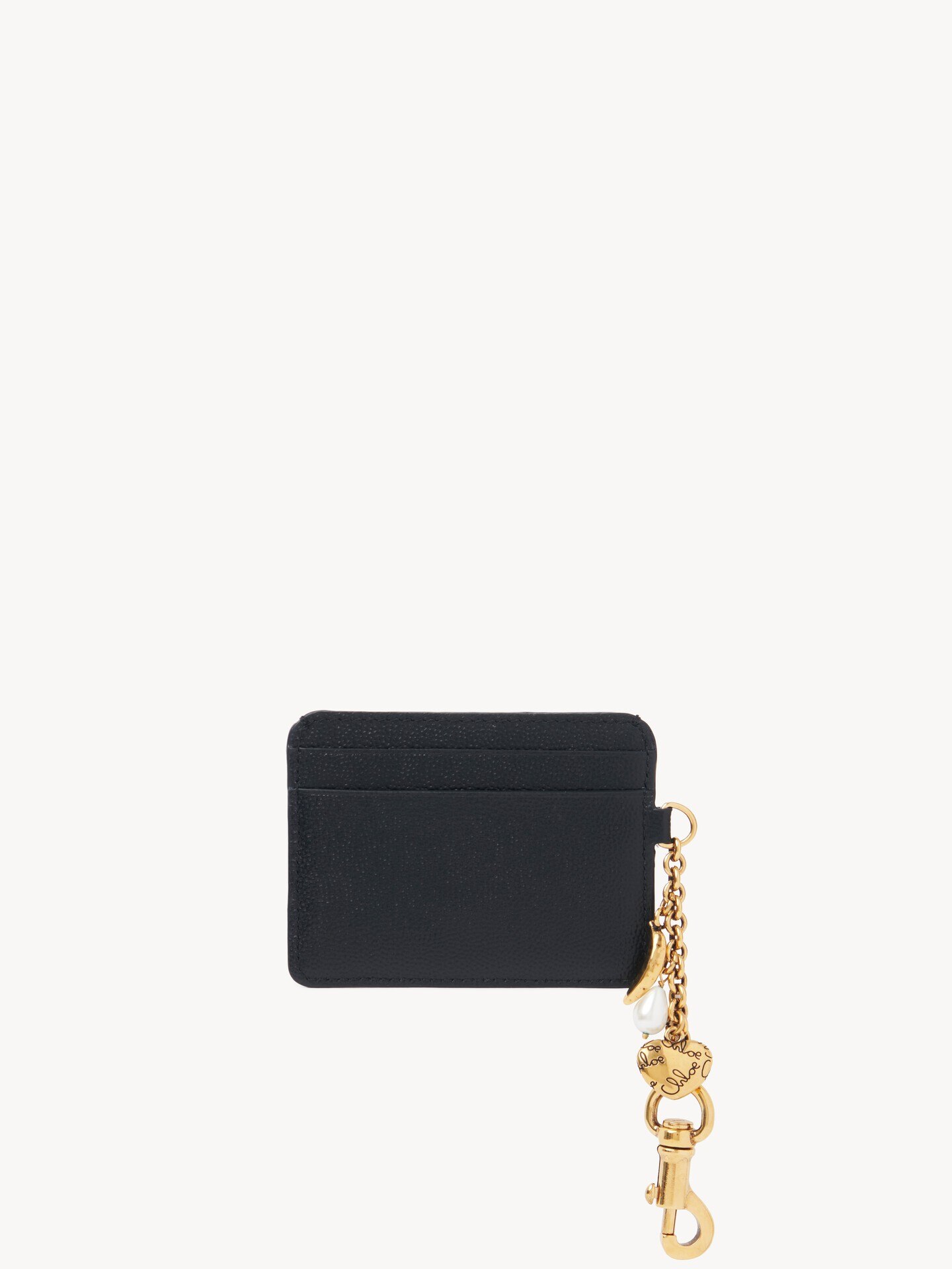 Chloé Charms card holder in grained leather - 4