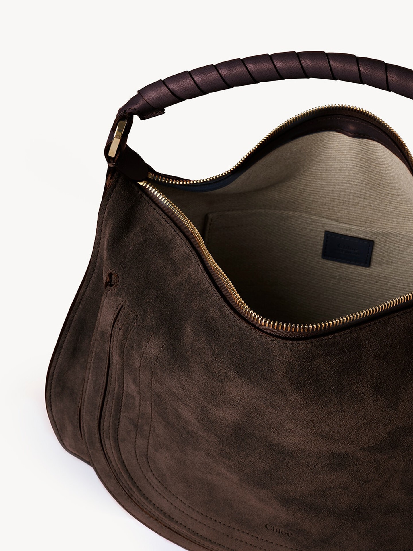 Marcie shoulder bag in suede leather - 8