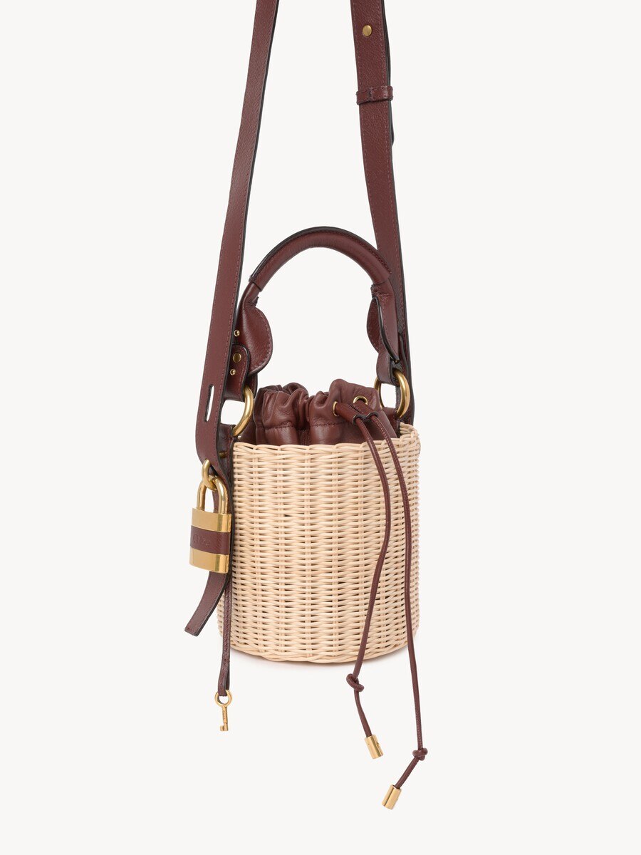 Small Paddington bucket bag in wicker - 4