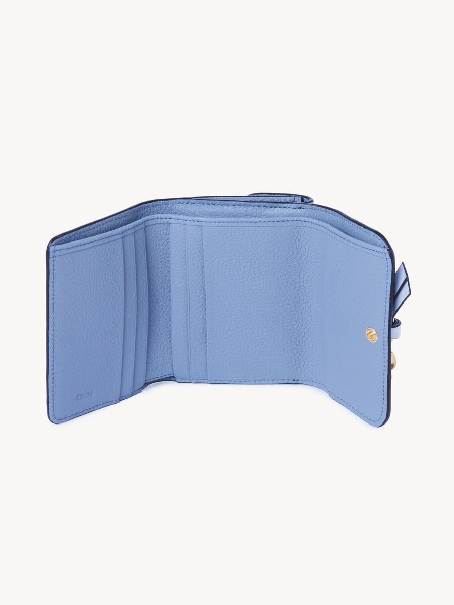 Small Alphabet tri-fold in grained leather - 4