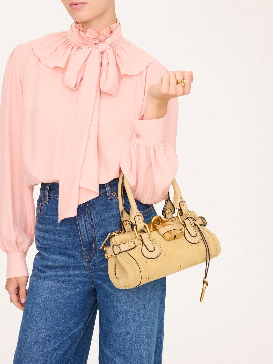 Small Paddington bag in suede leather - 3