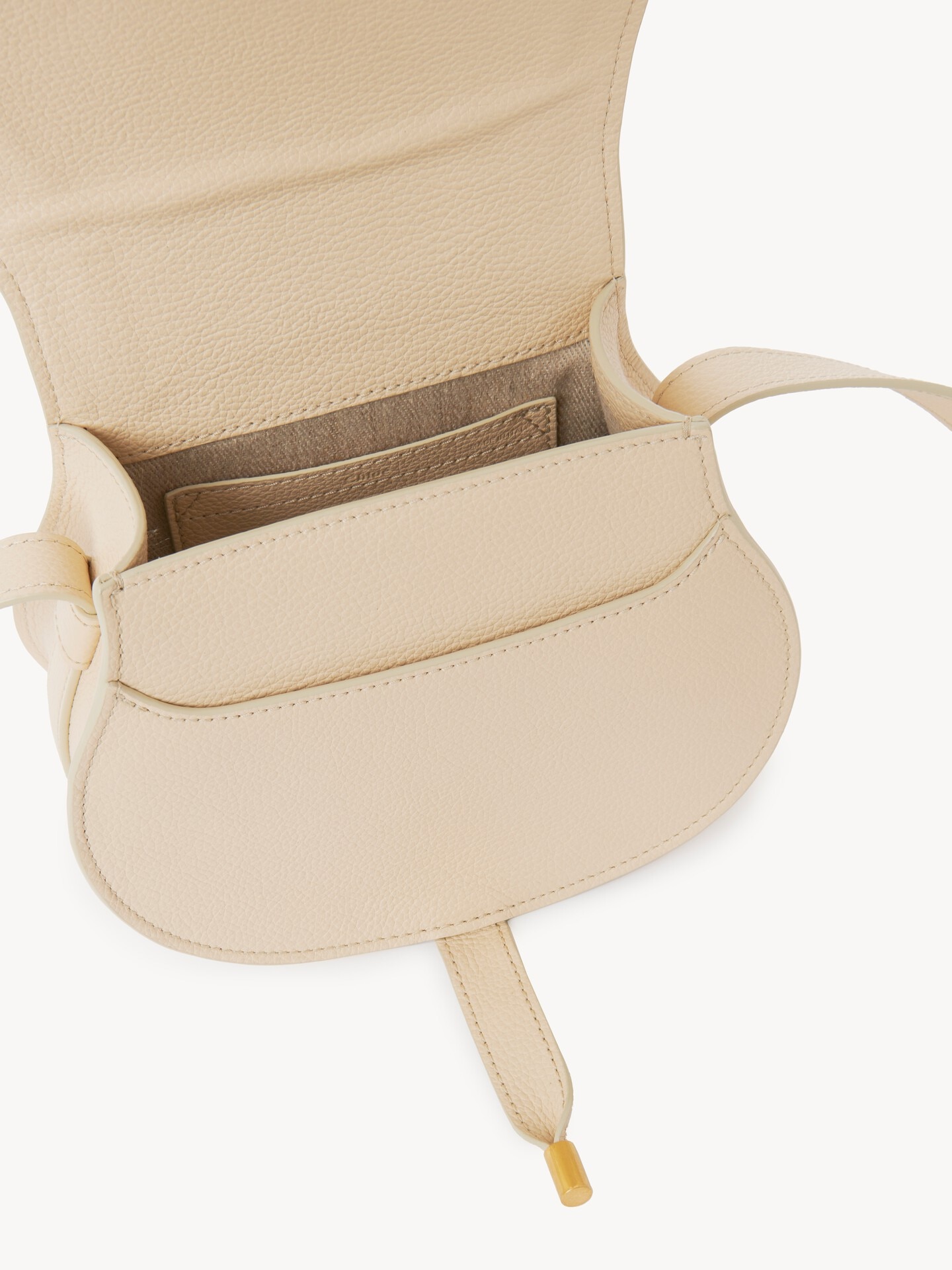 Small Marcie saddle bag in grained leather - 6