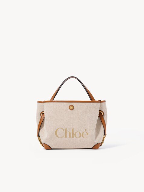 Bolso de doble asa Chlo&eacute; Clover peque&ntilde;o de lona