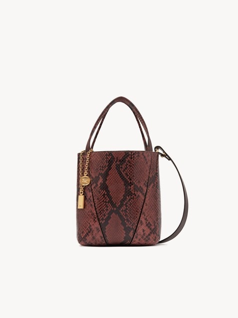 Bolso tote Chlo&eacute; Spin peque&ntilde;o cuero efecto pit&oacute;n