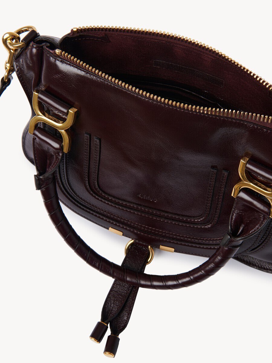 Bolso peque&ntilde;o Marcie de cuero brillante - 7