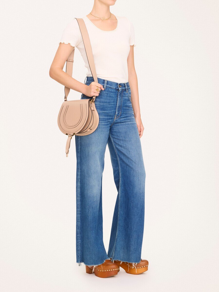 Marcie saddle bag in grained leather - 8