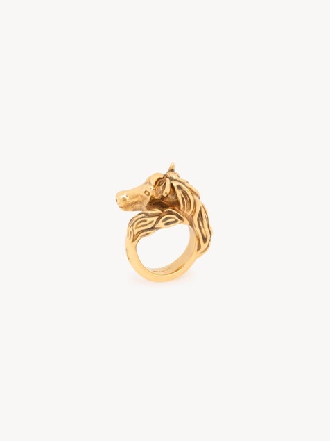 Anillo Chlo&eacute; Chain Horse Toi et Moi