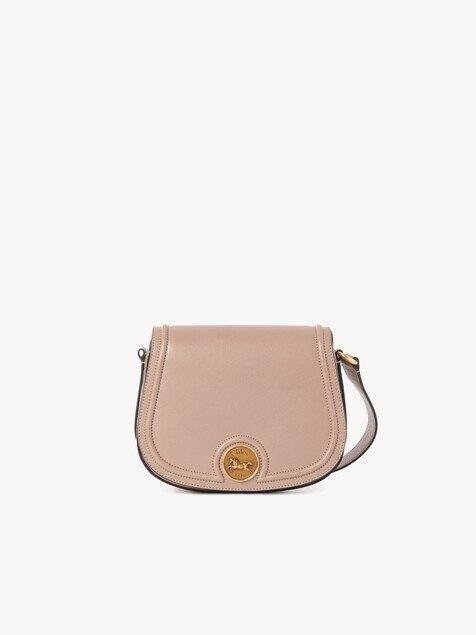 Horse Medal saddle bag in grained leather