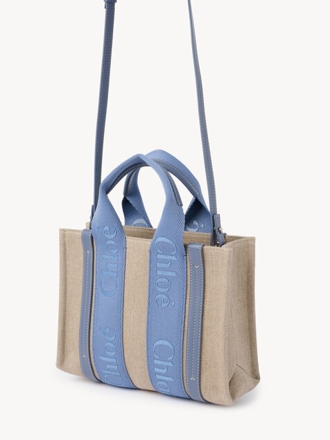 Bolso tote Woody peque&ntilde;o de lino