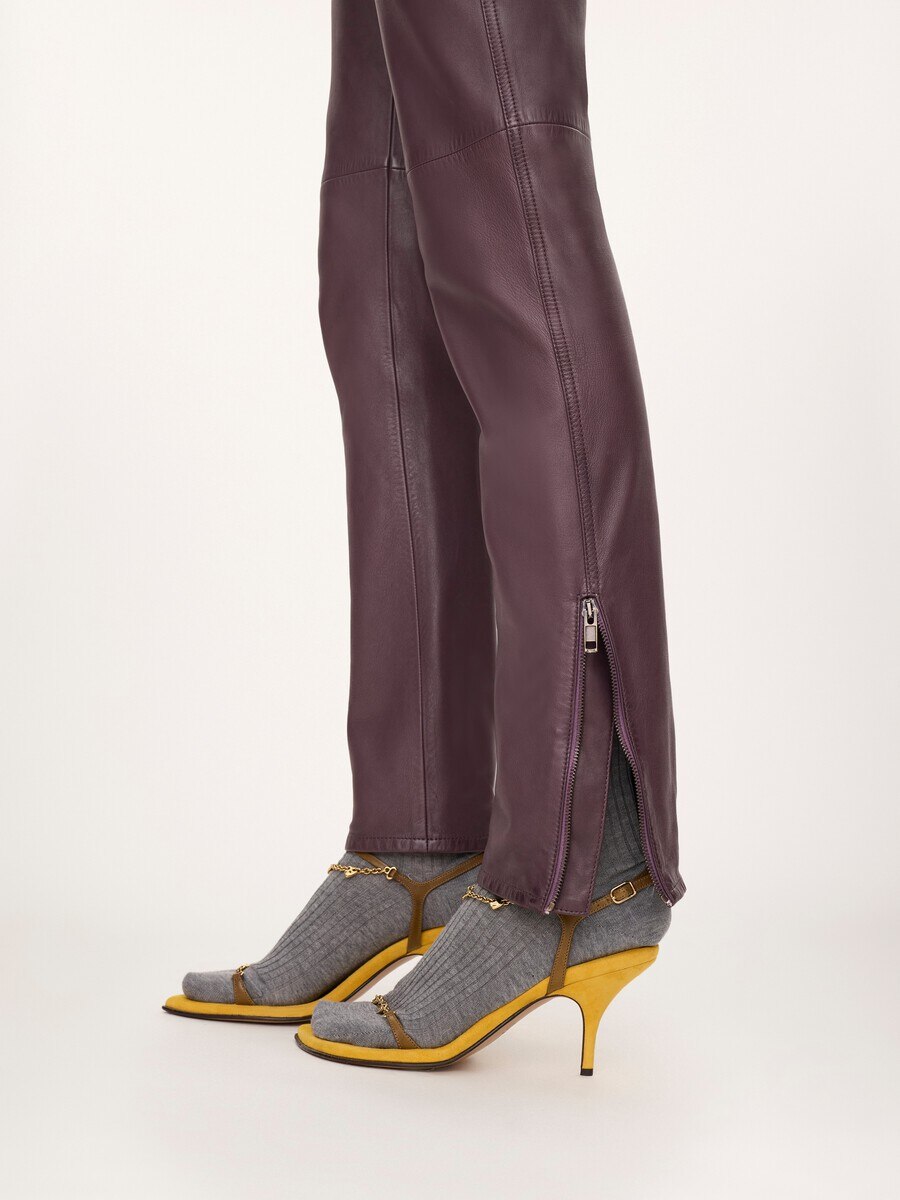 Slim pants in leather - 5