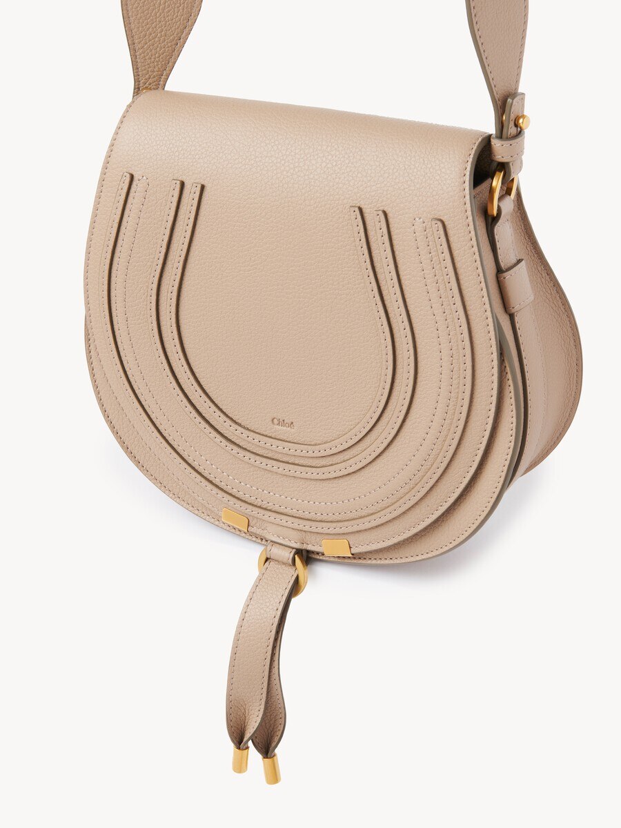 Bolso saddle Marcie de cuero granulado - 4