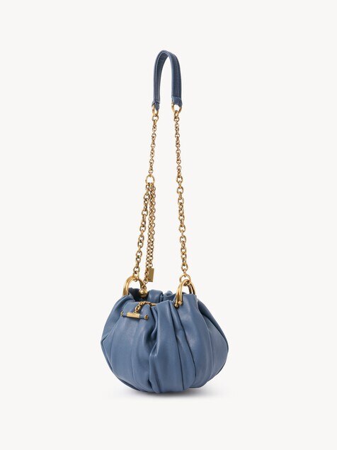 Chlo&eacute; Pliss&eacute; shoulder bag with chain in pleated leather