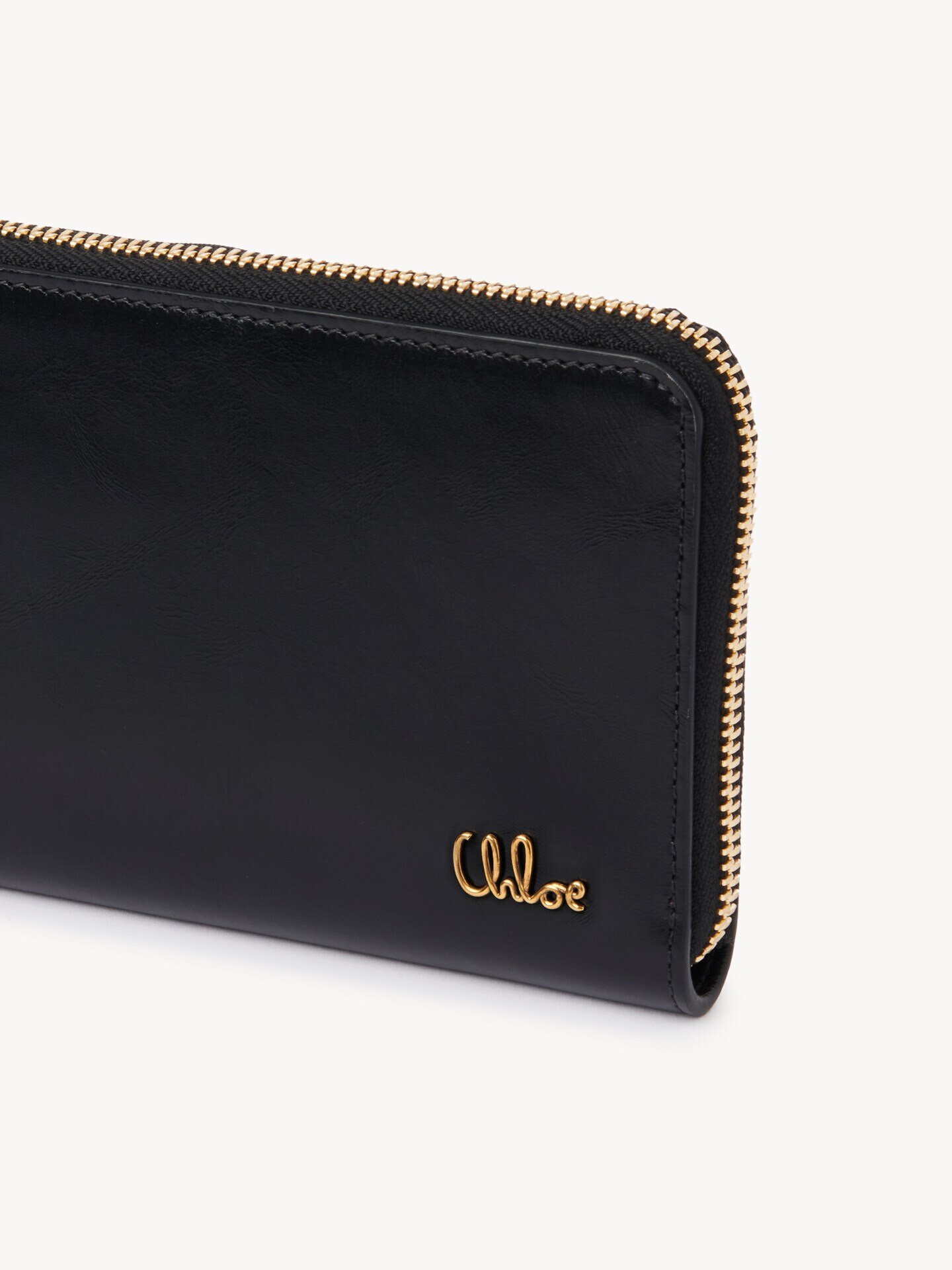 Chloé Iconic zipped long wallet in shiny leather - 6