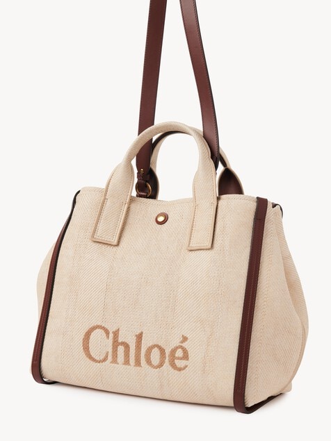 Bolso tote Chlo&eacute; Carry de fibras de efecto rafia