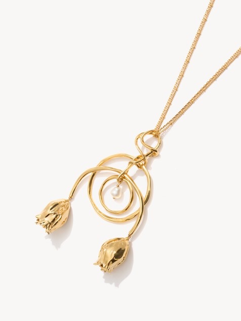 The Chlo&eacute; Tulip pendant necklace
