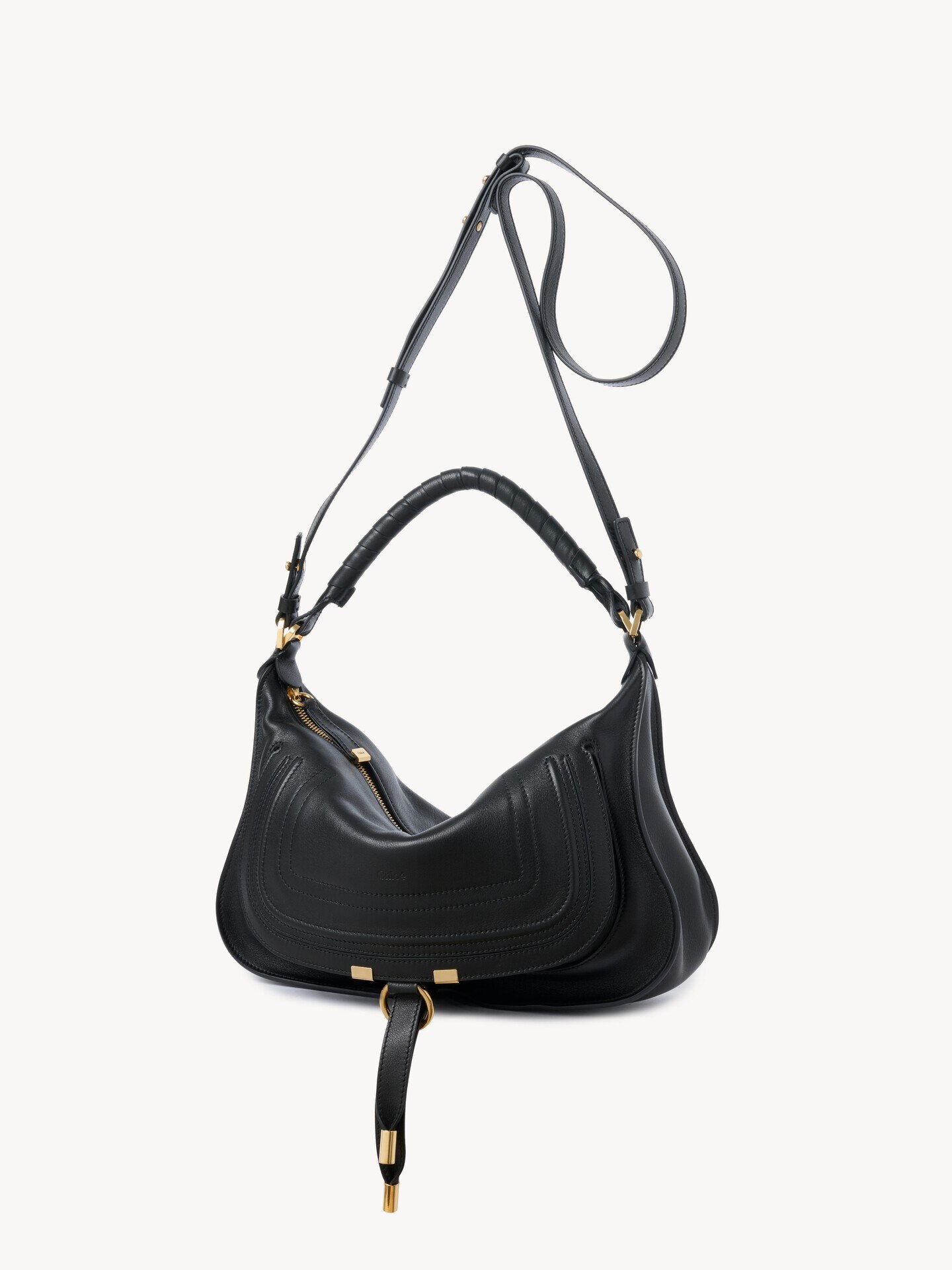 Bolso de hombro Marcie peque&ntilde;o de cuero suave - 5