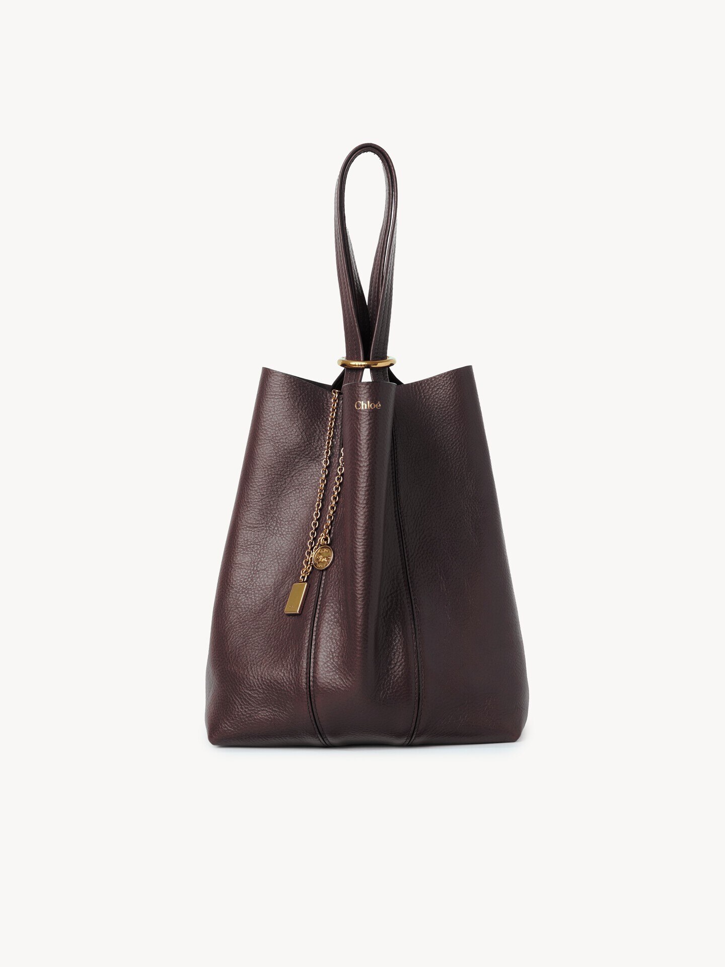 Chlo&eacute; Spin tote bag in grained leather - 2