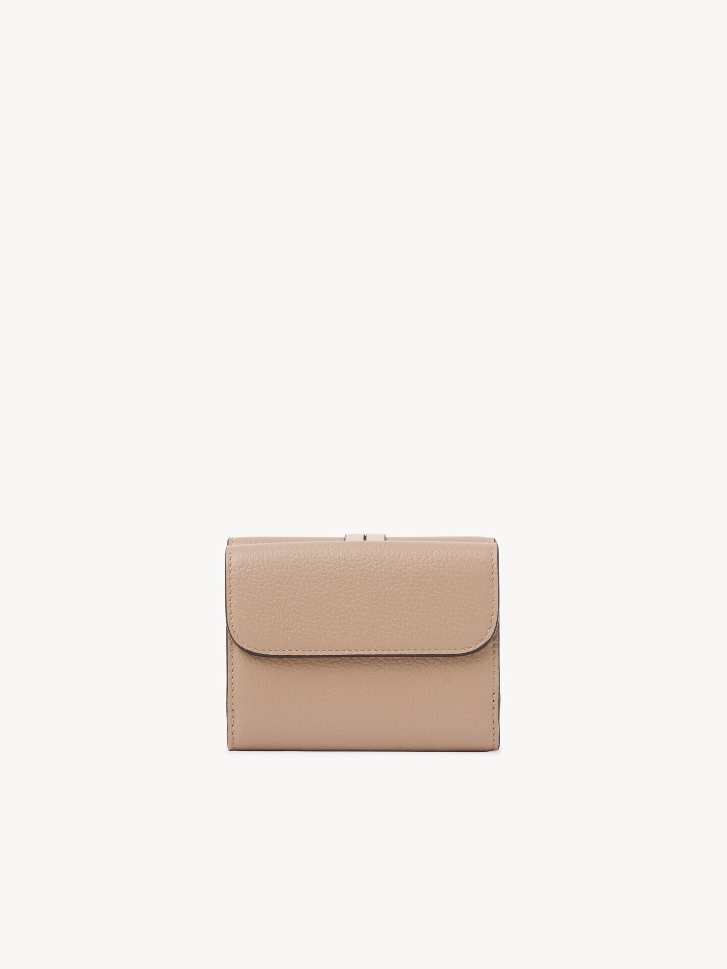 Small Alphabet tri-fold in grained leather  - 4