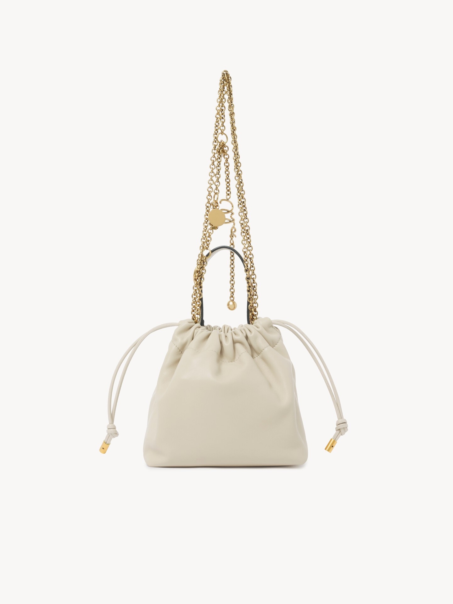 Mini Chloé Icons shoulder bag with chain in soft leather - 4