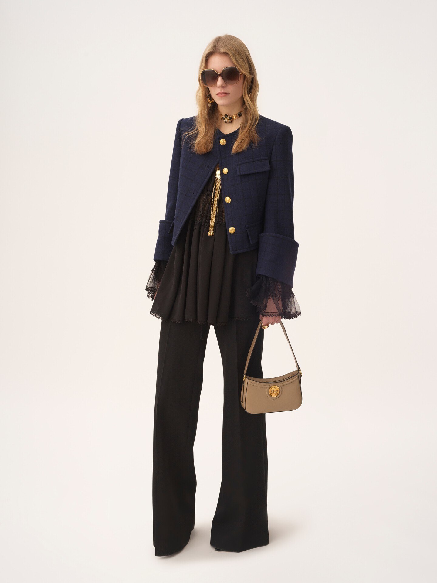 Horse Medal shoulder bag in grained leather - 8