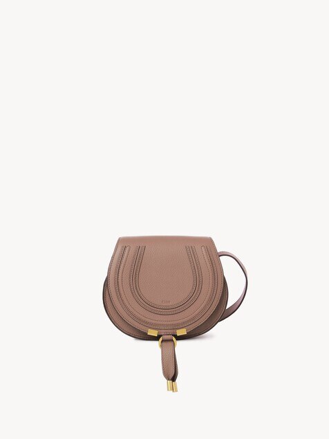 Bolso saddle peque&ntilde;o Marcie de cuero granulado