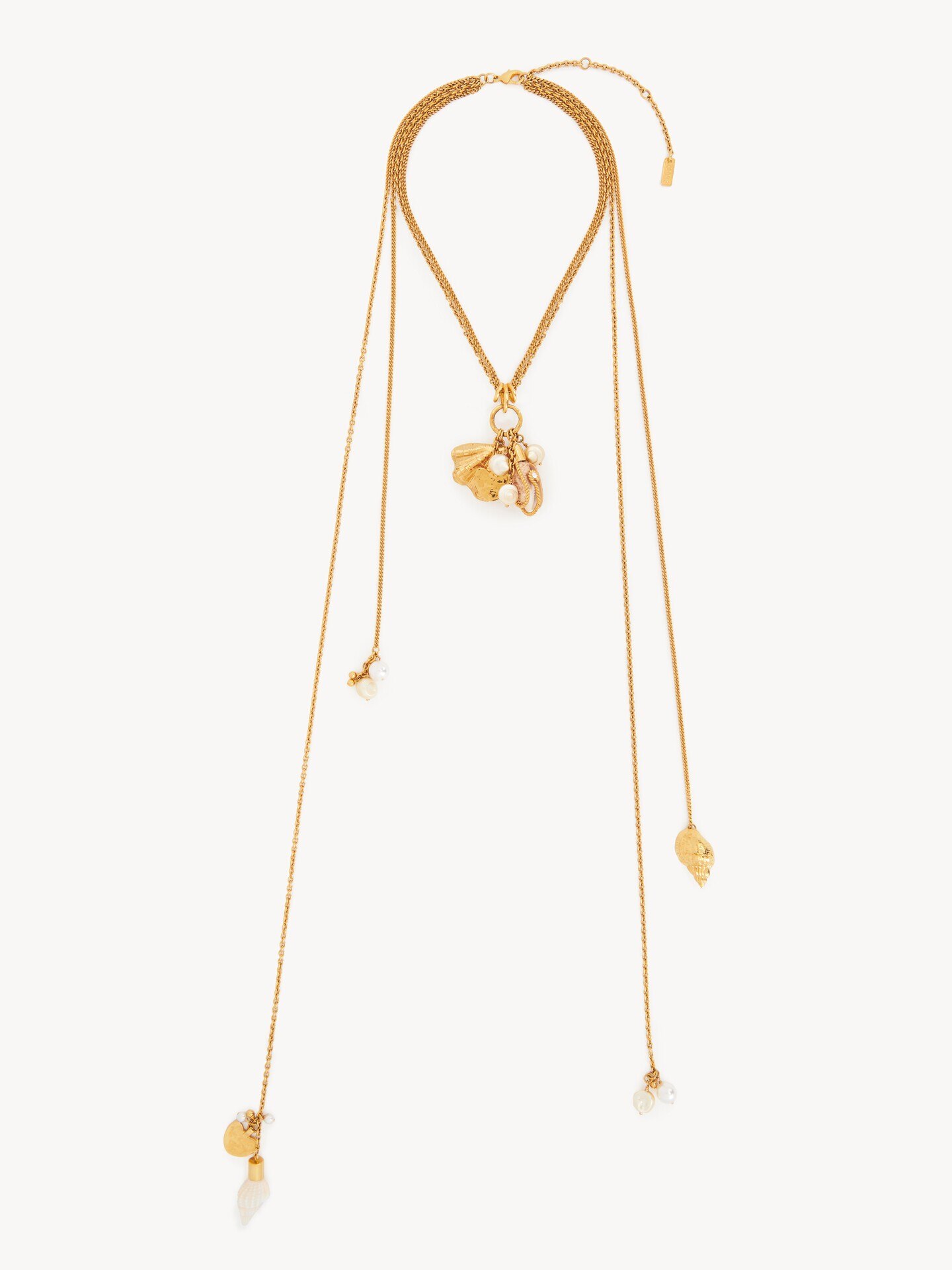 The Chlo&eacute; Shells scarf necklace - 1