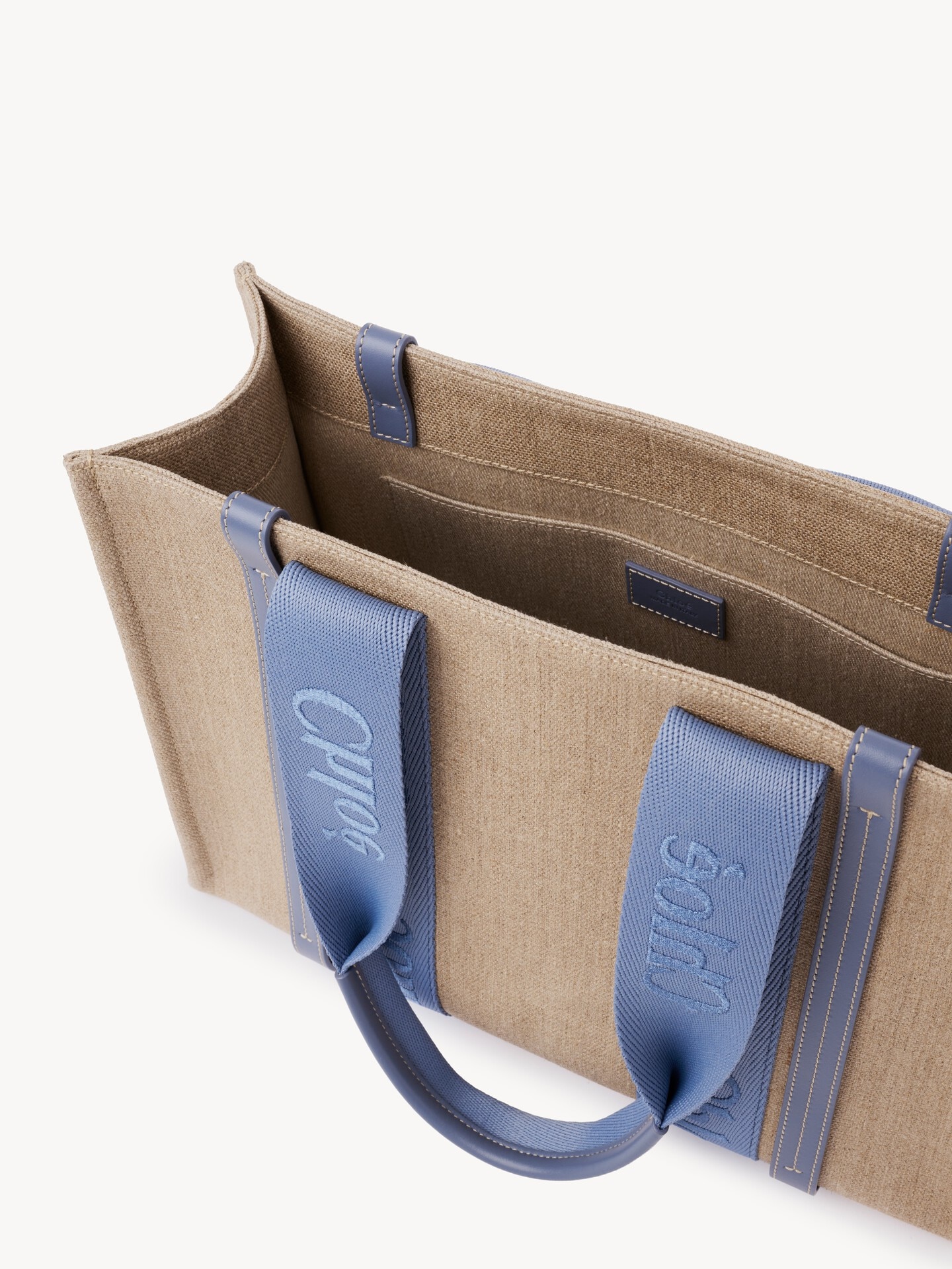 Woody tote bag in linen - 6