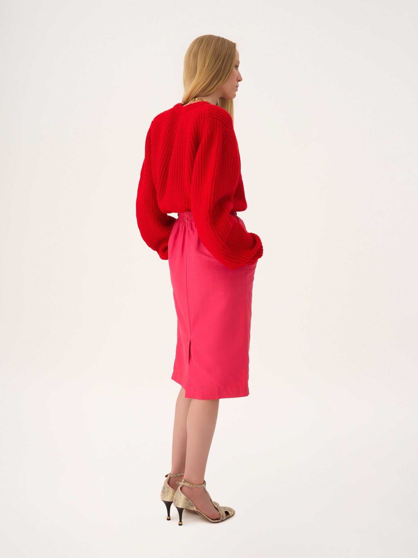 Oversized logo jumper in a wool & cashmere knit - 7