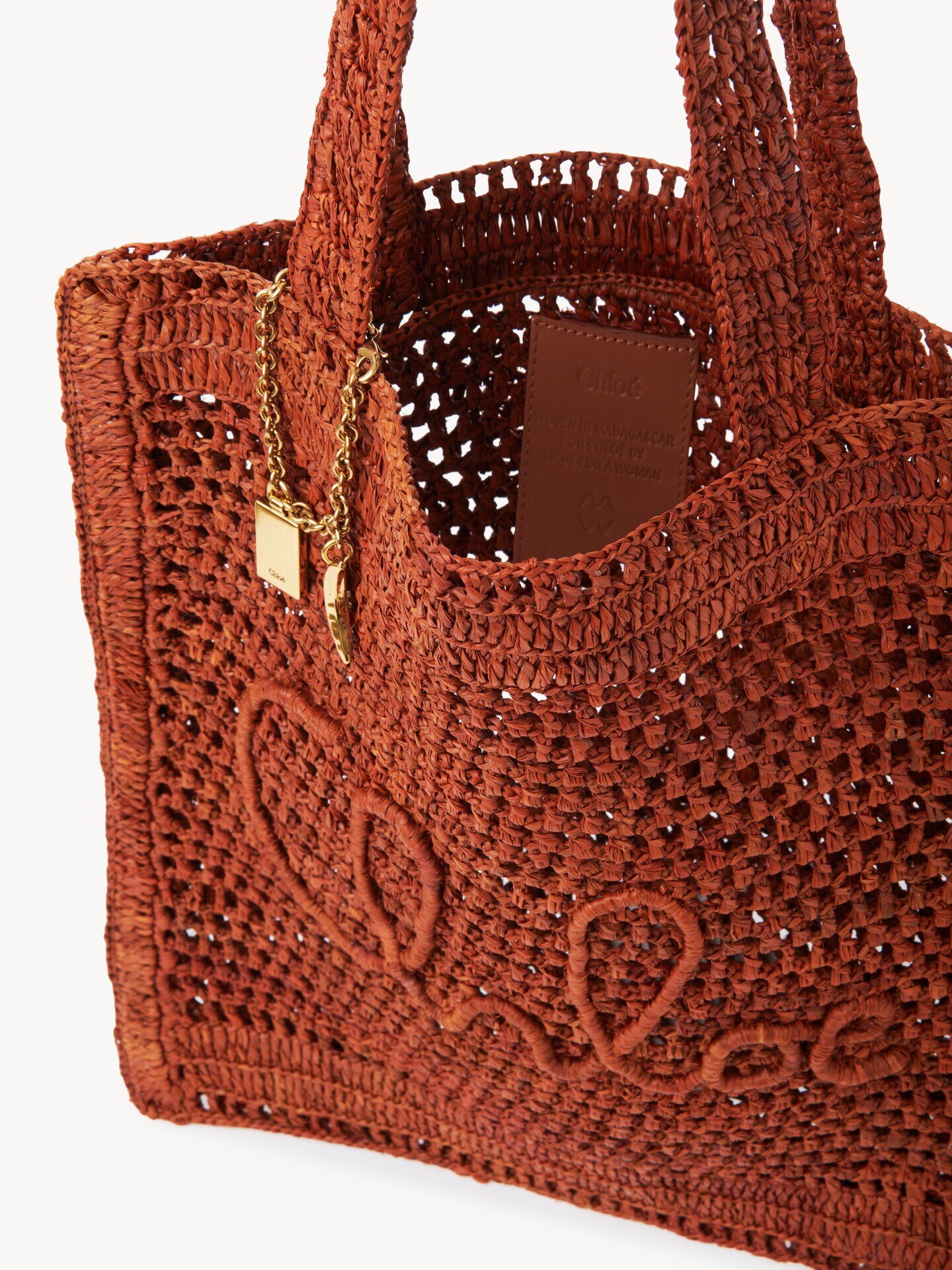 Bolso tote Summer Banana de rafia - 8