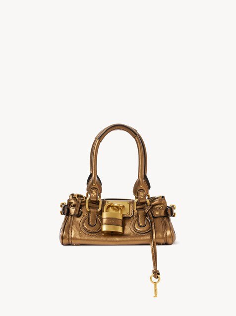 Small Paddington bag in metallised leather