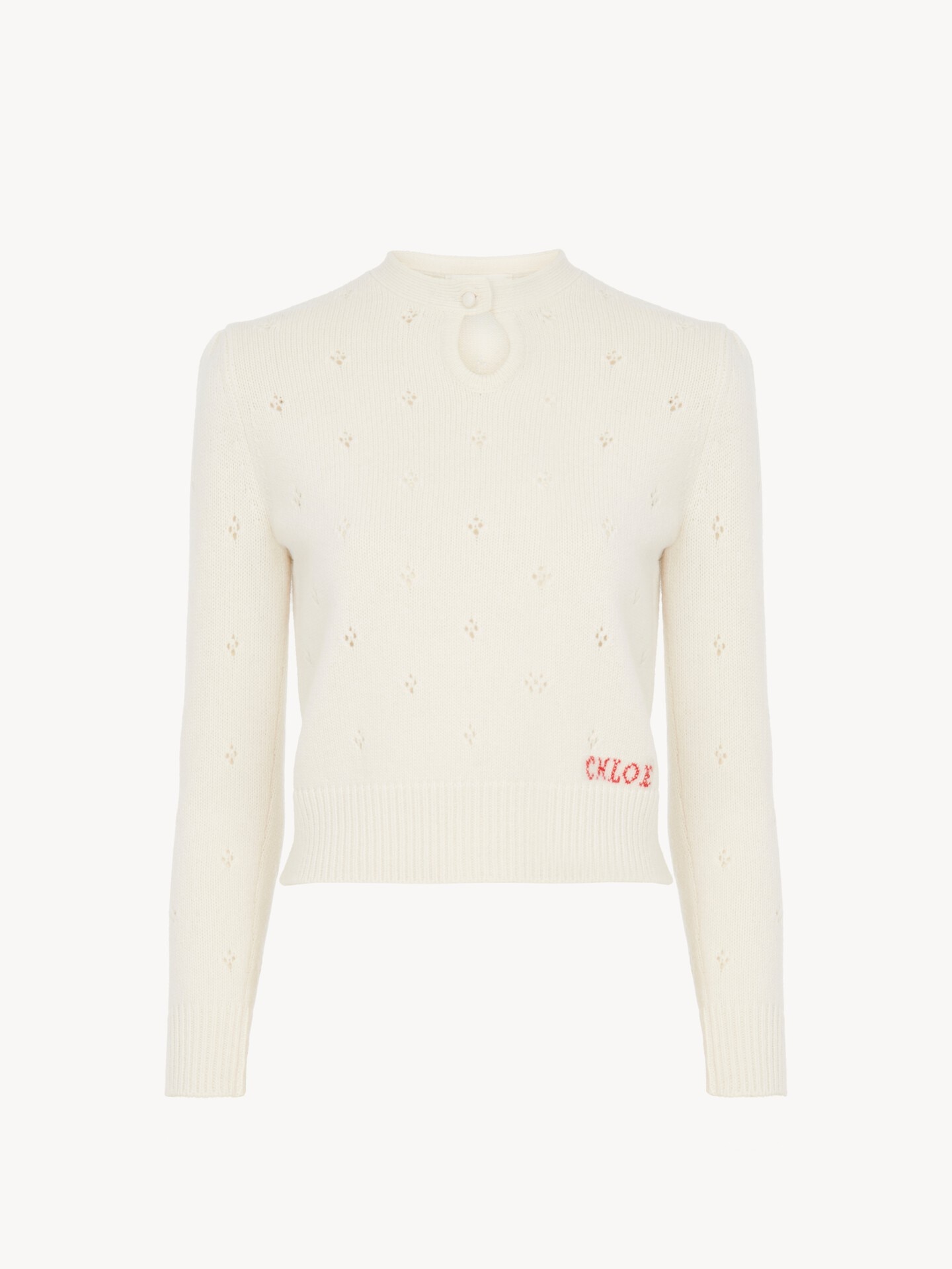 Logo jumper in a wool & cashmere knit - 2