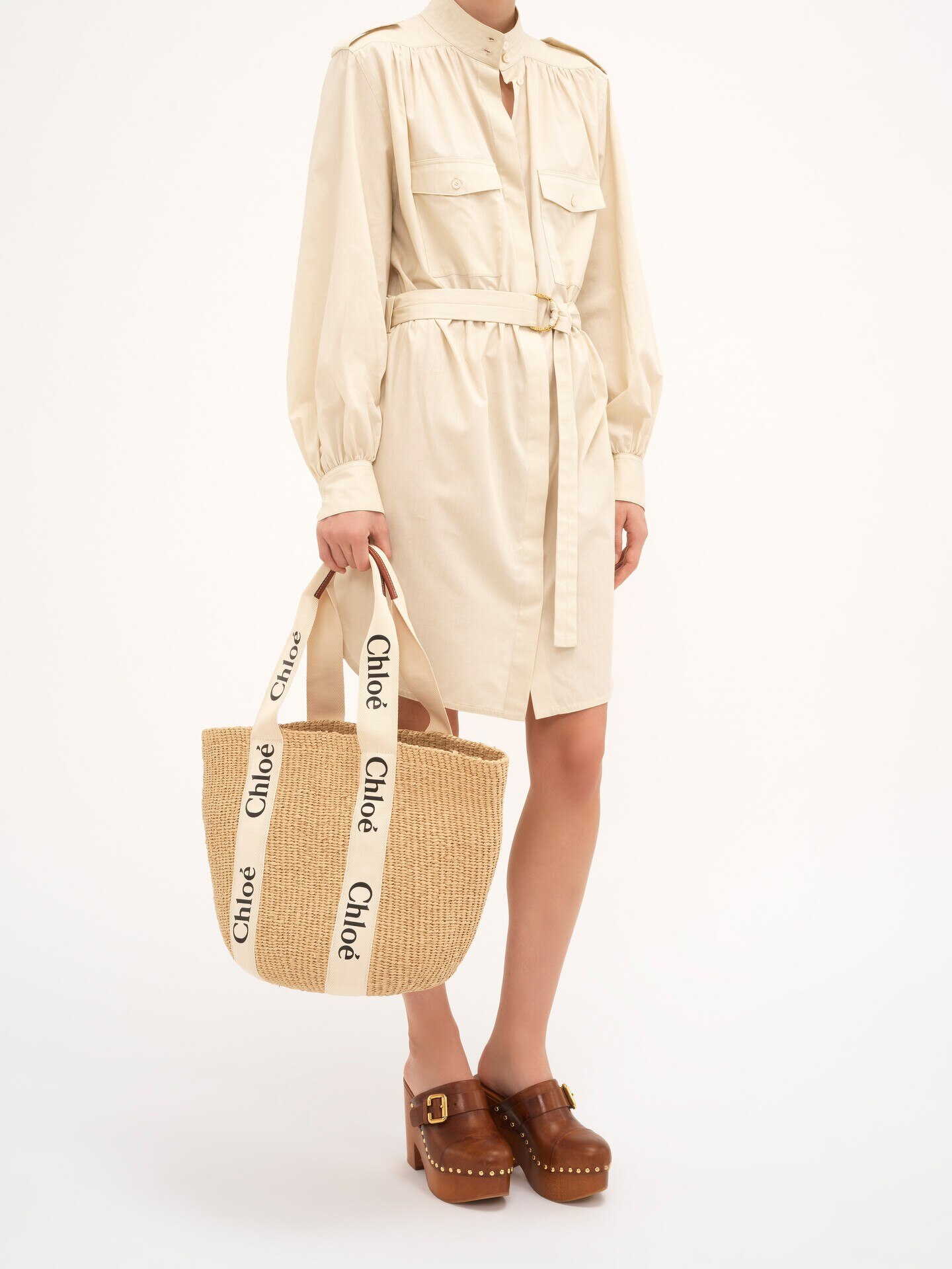 Large Woody basket in natural fibers - 10