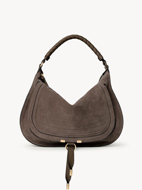 Marcie shoulder bag in suede leather