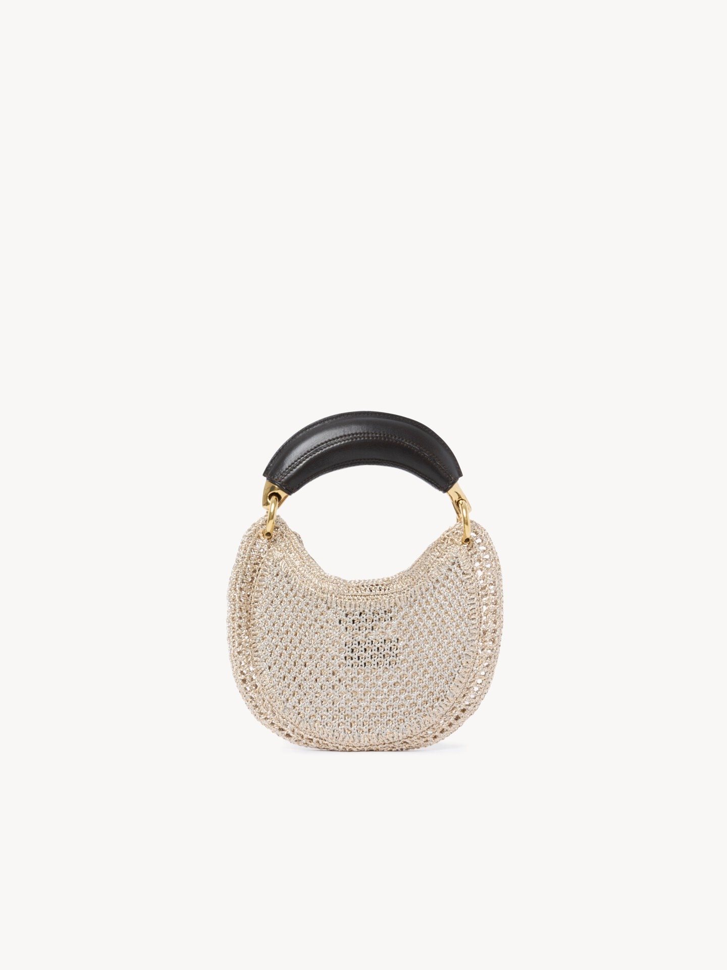 Mini Summer Banana hobo bag in glitter crochet - 5