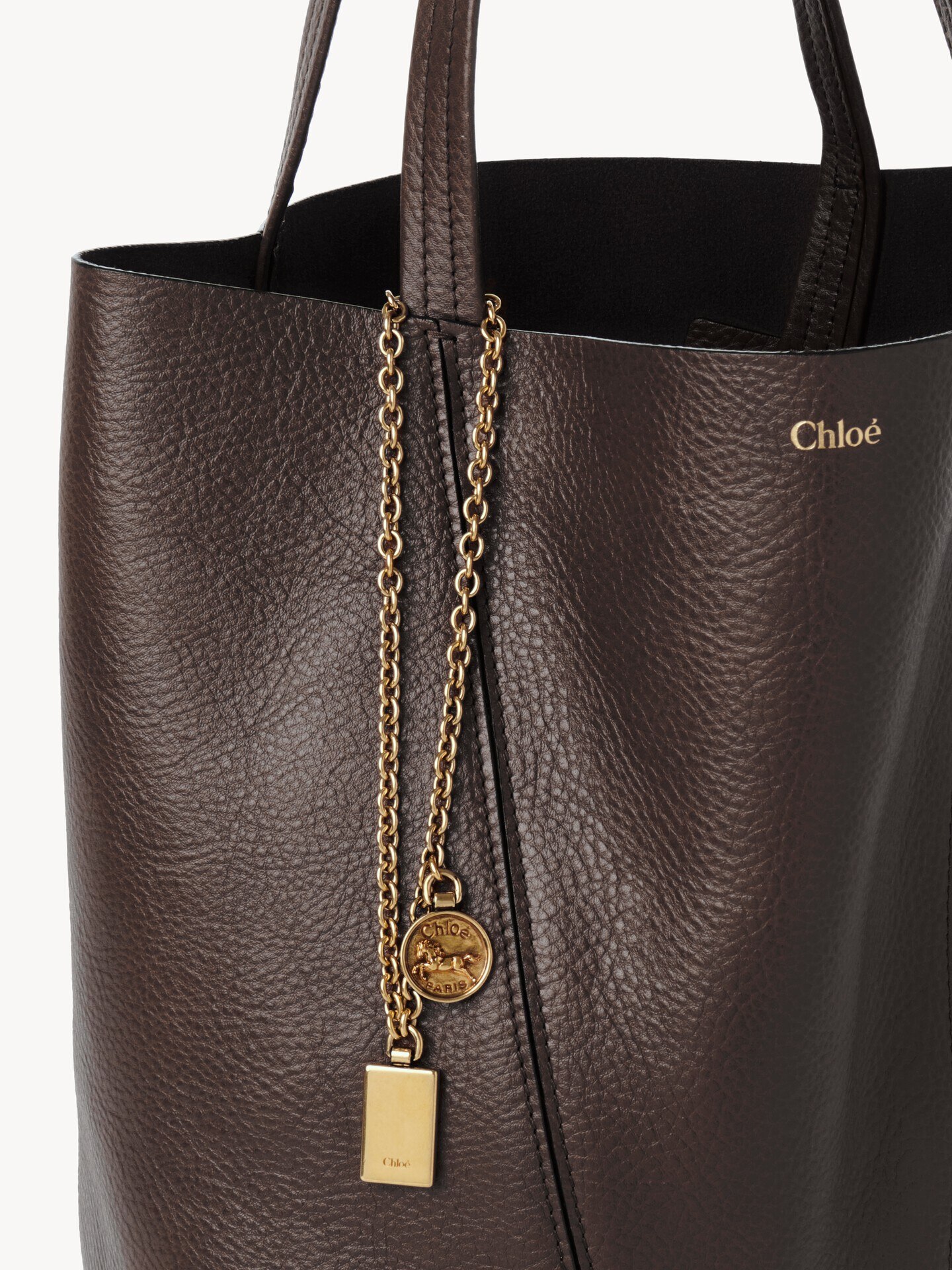 Bolso tote Chlo&eacute; Spin de cuero granulado - 5