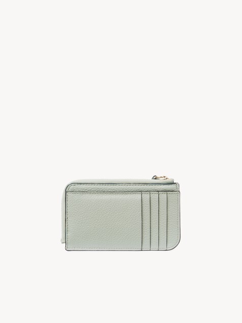 Alphabet wallet in grained leather