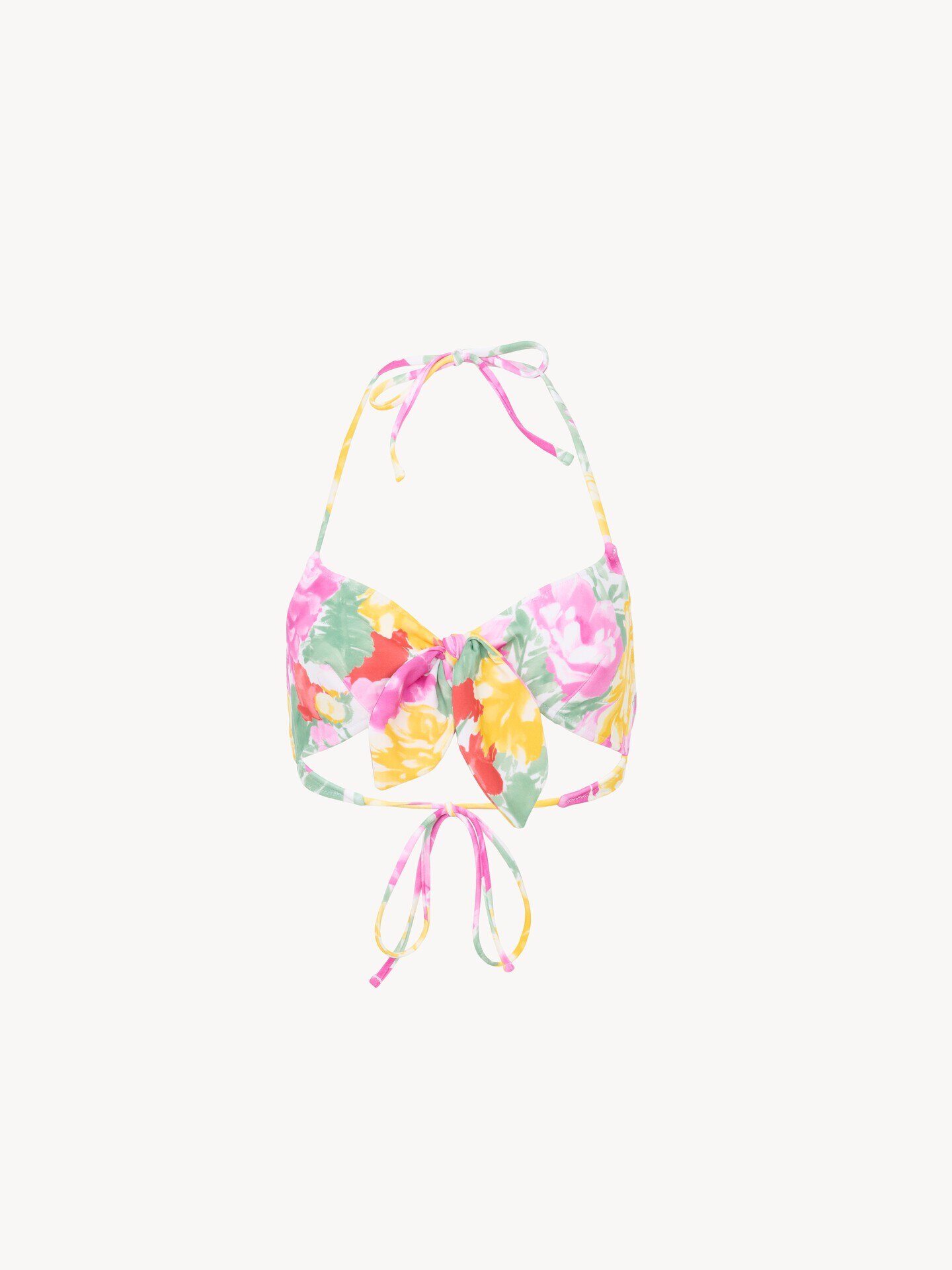 Garden-print bikini top - 1